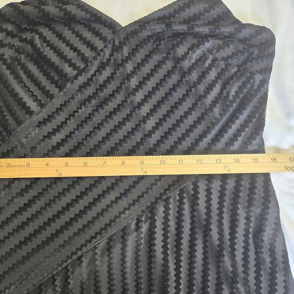 NWT Shoshanna Modern Chic Glam Feminine Silk Velvet Asymmetrical Sheer Dress 6 - Picture 10 of 11